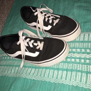 black and white vans